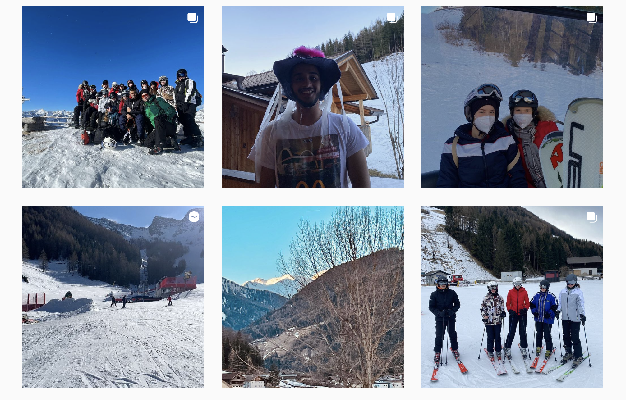 Oberstufensportkurs Ski Alpin in Südtirol