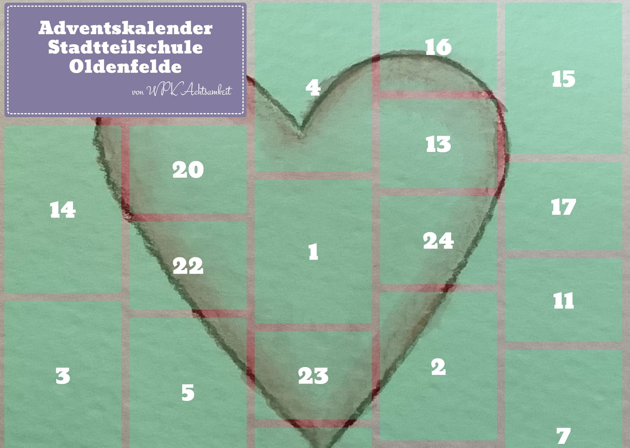 Digitaler Adventskalender des WPK Achtsamkeit