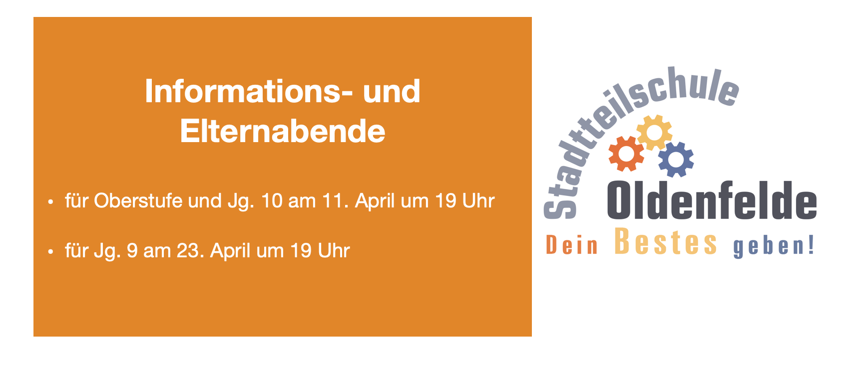 Informations- und  Elternabende