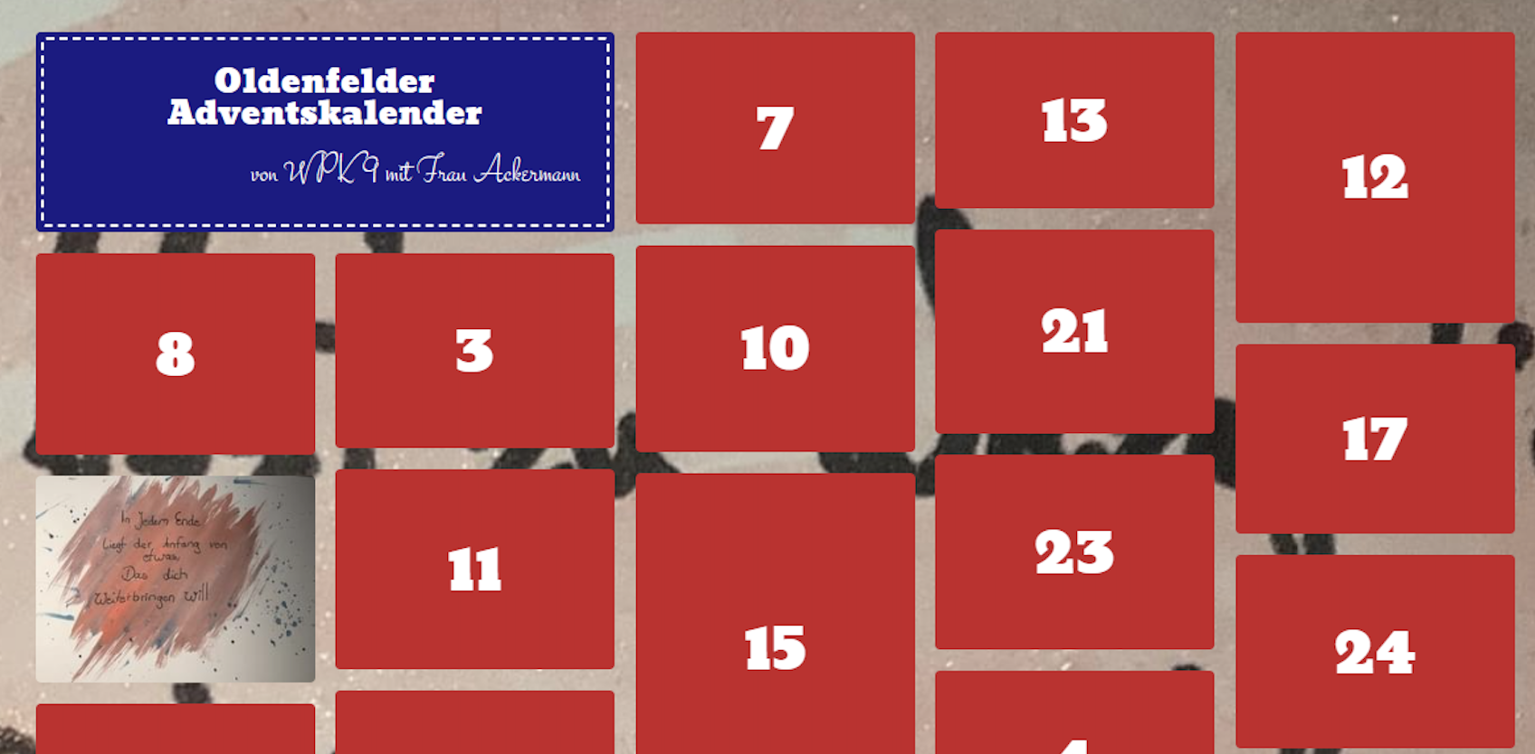 Digitaler Adventskalender